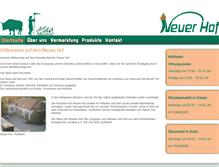 Tablet Screenshot of neuer-hof.com